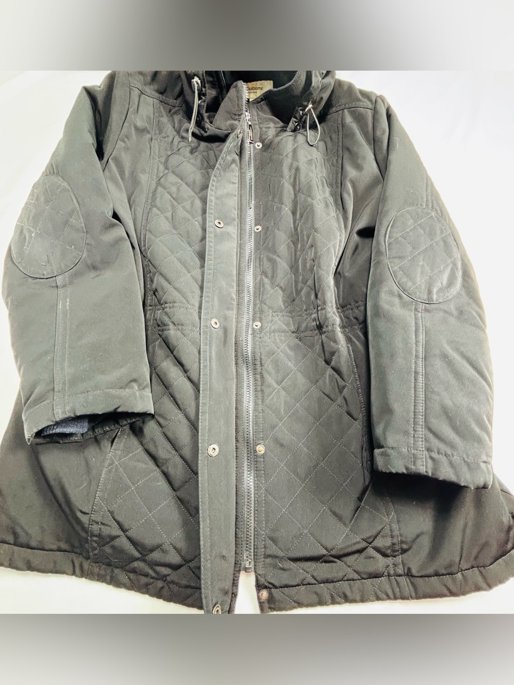 Women’s Quilted Hooded Jacket - Black W661